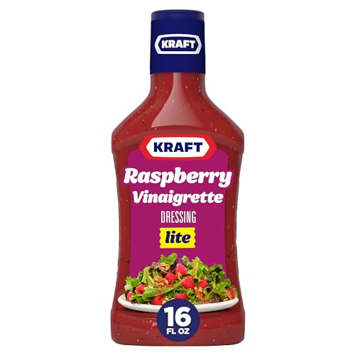 Kraft Raspberry Vinaigrette Lite Salatdressing (473 ml Flasche) von Kraft