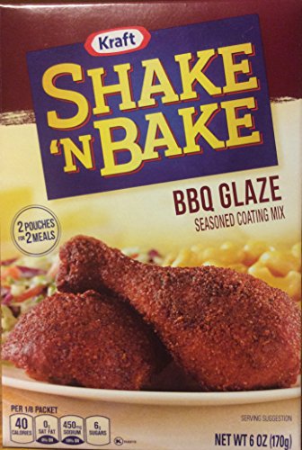 Shake 'N Bake BBQ GLAZE Seasoned Coating Mix 200 ml (4 Boxen) von Kraft