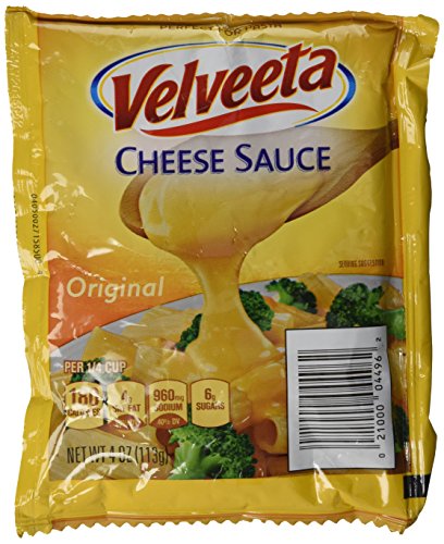 Velveta-Aufsätze, Käsesaucenbeutel (4 x 1/4 Pfund Beutel) – Verwendung für Gemüse, Chips, Fondue, Nudeln und mehr von Kraft