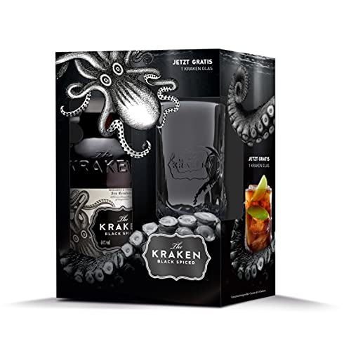 Kraken Black Spiced 40,0 Vol.-% in der Geschenkverpackung - Rum mit einzigartig-würzigem Geschmack (1 x 0,7 l) von Kraken