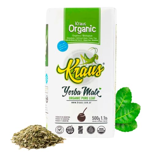 Bio Mate Tee Kraus Pure Leaf Organic 500g - pura hoja/ohne Stängel und Pulver von Kraus