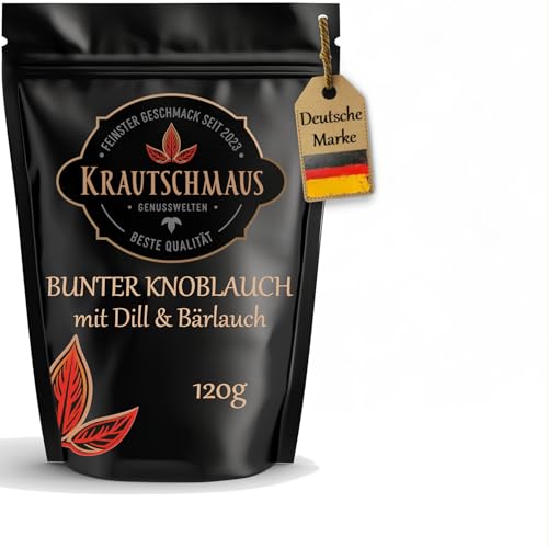 120g Bunter Knoblauch Gewürzmischung von Krautschmaus, mit Petersilie, Bärlauch & Knoblauch, reichhaltig im Geschmack, ohne Zusatzstoffe von Krautschmaus JSD