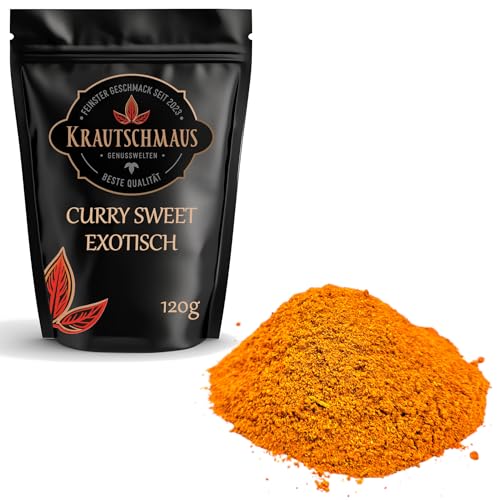 120g Curry Sweet Exotic Gewürzzubereitung von Krautschmaus, zum Würzen und Kochen, reichhaltig im Geschmack, ohne Zusatzstoffe von Krautschmaus JSD