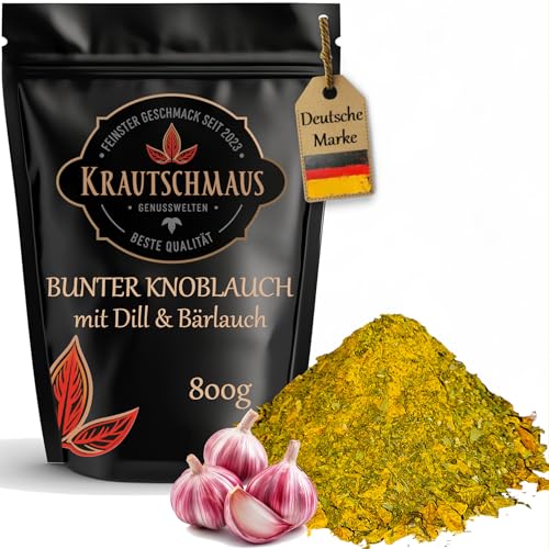 800g Bunter Knoblauch Gewürzmischung von Krautschmaus, mit Petersilie, Bärlauch & Knoblauch, reichhaltig im Geschmack, ohne Zusatzstoffe von Krautschmaus JSD