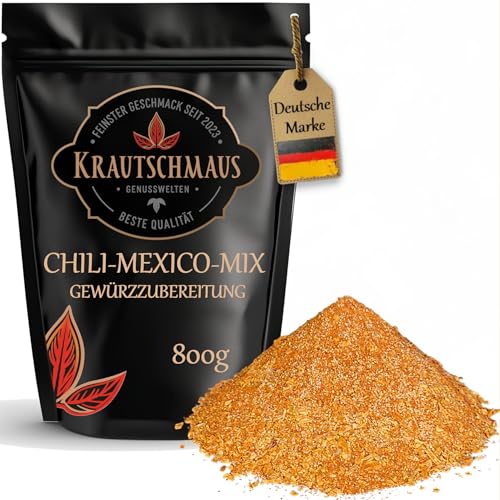 800g Magic Mexico Mix von Krautschmaus, herzhaftes Chili con Carne, Trockenmarinade für Rindfleisch, Geflügel, scharfe Eintöpfe, Spicy Grillhähnchen, BBQ Würzmischung, ohne Zusatzstoffe von Krautschmaus JSD