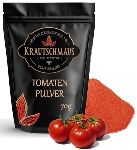 70g Tomatenpulver von Krautschmaus, Tomatengewürz, getrocknete Tomaten Pulver, Premium Tomaten gemahlen,Gewürz ohne Zusatzstoffe von Krautschmaus