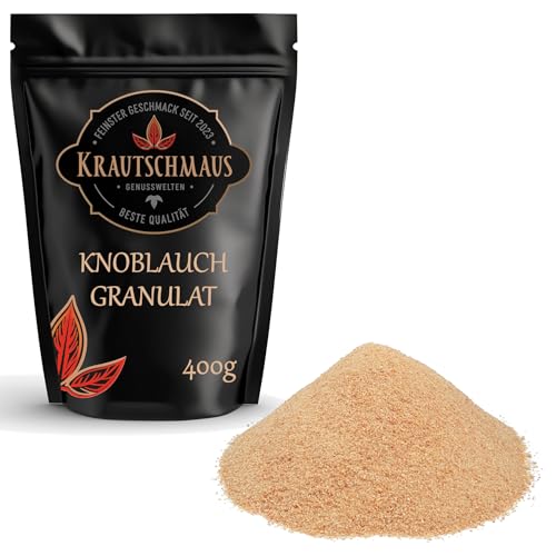 800g Knoblauchgranulat von Krautschmaus, Knoblauch granuliert, gemahlener Knoblauch, Knoblauchpulver, Knoblauchgewürz ohne Zusatzstoffe von Krautschmaus