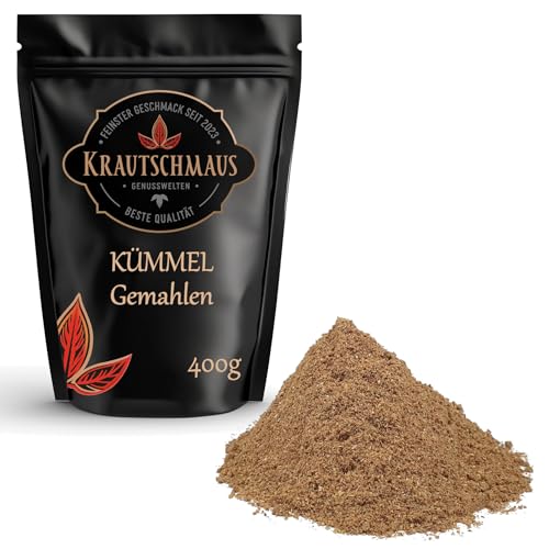 800g Kümmel gemahlen von Krautschmaus, gemahlene Kümmelsamen, Kümmelsaat, echter Kümmel Gewürz, Kümmelpulver, ohne Zusatzstoffe von Krautschmaus