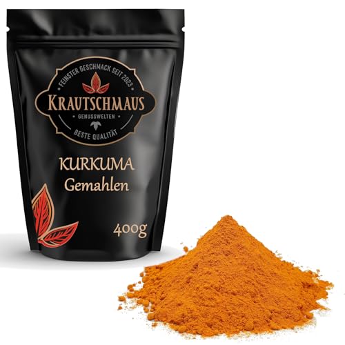 800g Kurkuma Pulver von Krautschmaus, Kurkumapulver gemahlen, Curcuma Gewürz, fein gemahlene Kurkumawurzel, Curcumapulver ohne Zusatzstoffe von Krautschmaus