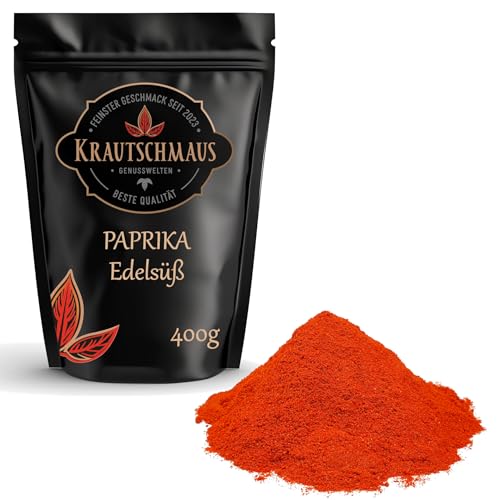 800g Paprika edelsüß von Krautschmaus, Paprikapulver süß, Paprika gemahlen, gemahlene Paprika mild, ohne Zusatzstoffe von Krautschmaus