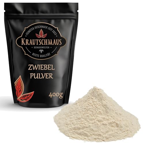 800g Zwiebelpulver fein gemahlen von Krautschmaus, Zwiebelgranulat fein, granulierte Zwiebeln, Zwiebel Pulver, gemahlene Zwiebeln, Zwiebelgewürz ohne Zusatzstoffe von Krautschmaus