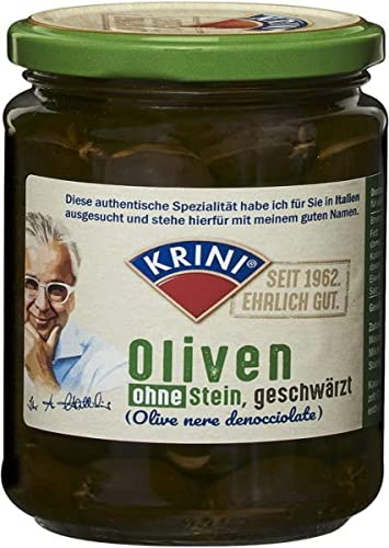 Krini Oliven Schwarz Ohne Stein, 130 g von Krini