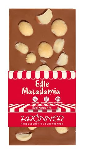 Krönner Edle Macadamia 41% | 100 g Tafelschokolade von KRÖNNER KAFFEEHAUS . KONDITOREI . CHOCOLATIER GARMISCH-PARTENKIRCHEN