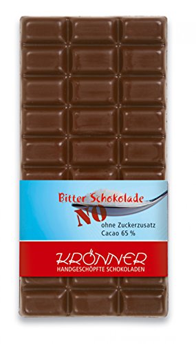 Krönner Zartbitter - No Sugar / 100g Tafelschokolade von KRÖNNER KAFFEEHAUS . KONDITOREI . CHOCOLATIER GARMISCH-PARTENKIRCHEN