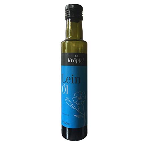 Kröpfel Leinöl, kaltgepresst, 100% rein, Glasflasche, 250ml, A Qualität, aus Österreich von Kröpfel