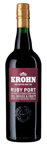 Krohn Portwein aus Portugal Douro verschiedene Sorten Tawny - Reserva - 10 Years - Ruby - Vintage - Late Bottled - White Port (Ruby, 750 ml, Ruby) von Krohn
