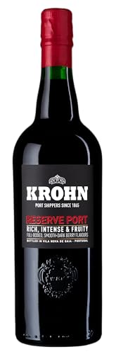 Krohn Portwein aus Portugal Douro verschiedene Sorten Tawny - Reserva - 10 Years - Ruby - Vintage - Late Bottled - White Port (Ruby Reserva, 750 ml, Ruby) von Krohn