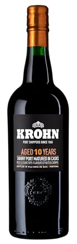 Krohn Portwein aus Portugal Douro verschiedene Sorten Tawny - Reserva - 10 Years - Ruby - Vintage - Late Bottled - White Port (Tawny 10 Years, 750 ml, Tawny) von Krohn