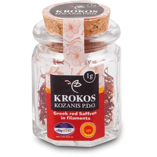 Krokos Kozanis Greek Filaments Red Saffron, Jar 1g von Krokos Kozanis
