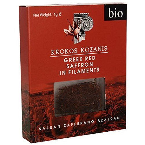 Krokos Kozanis Roter Bio-Safran in Filamenten, 25 g (25 x 1 g) von Krokos Kozanis