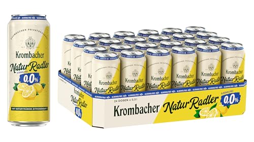 Krombacher Natur Radler o,0% Alkoholfrei Dose (24 x 0,5 l) von Krombacher