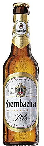 Krombacher Pilsner - 0,5l, inkl. Pfand - 20 Flaschen mit Kiste von Krombacher