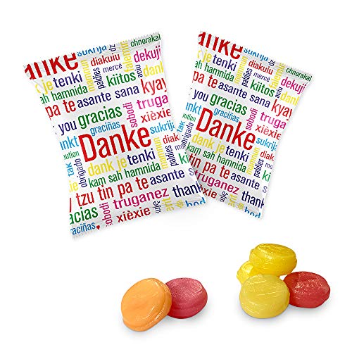 Bonbons "Danke" im Flachbeutel á 10g, 1KG, entspricht ca. 100 Stück- Sonderpreis wegen KURZEM MHD, 08.2024 von Krott