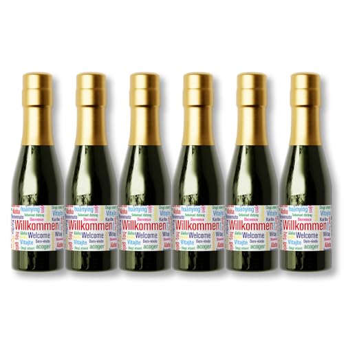 6 x Secco Perlwein 0,2 Liter "Willkommen" 10,5% Vol. von Krott