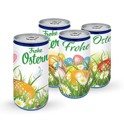 Krott 12 x City Secco 10% Vol. Frohe Ostern mit vier verschiedene bunte Motive Ostergeschenk EINWEGPFAND von Krott