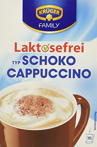 KRÜGER Cappuccino Schoko Laktosefrei, 4er Pack (4 x 10 x 15g) von Krüger