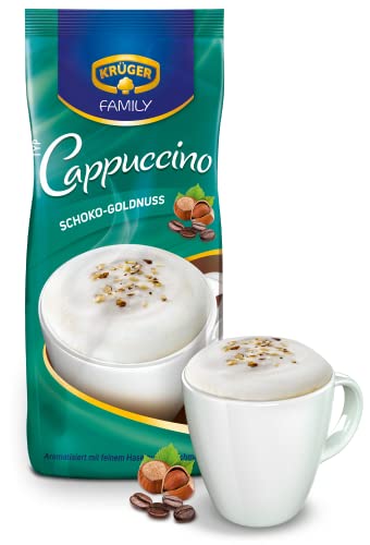 KRÜGER Family Cappuccino Schoko Goldnuss, 4er Pack (4 x 0.5 kg) von Krüger