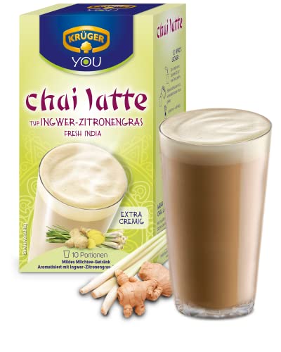 Krüger Chai Latte Ingwer-Zitrone Milchtee, 4er Pack (4 x 250 g) von Krüger