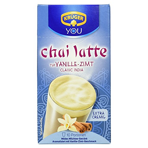 Krüger Chai Latte Vanille-Zimt Milchtee-Getränk , 2er Pack (2 x 250 g Packung) von Krüger