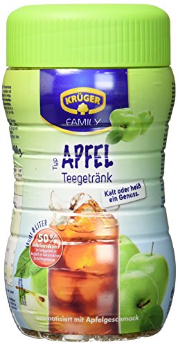 Krüger Teegetränk Apfel kalorienreduziert, 8 Liter Ergiebigkeit,12er Pack von Krüger