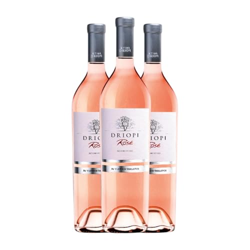 Ktima Tselepos Driopi Rosé Mavro Neméa 75 cl Rosé-Wein (Karton mit 3 Flaschen von 75 cl) von Ktima Tselepos