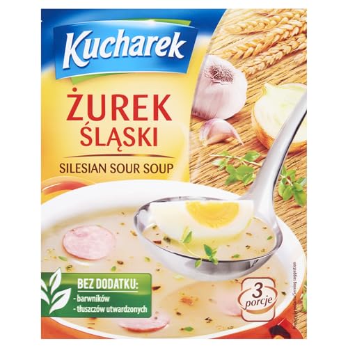 5 x Kucharek polnische Traditionelle Sauermehlsuppe 46g Roggensuppe/Zurek slaski von Kucharek