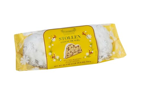 KuchenMeister Butter Mandel Stollen 750 g - Saftige Stollen aus feiner Butter, Mandeln und ausgewählten Rosinen (1 x 750 g) von Kuchen Meister