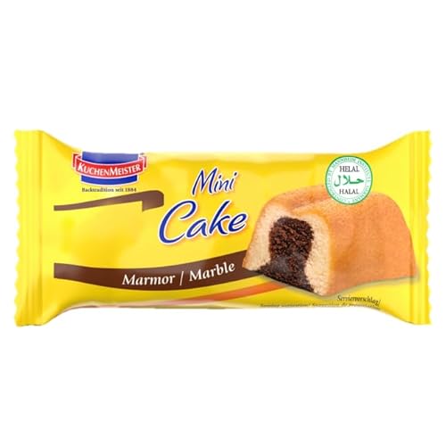 KuchenMeister miniCake Marmor Kuchen 35 g | Saftiger Marmorkuchen | im Snackformat | einzeln verpackt | für leckeren Kuchengenuss zwischendurch | (1 x 35 g) von Kuchen Meister