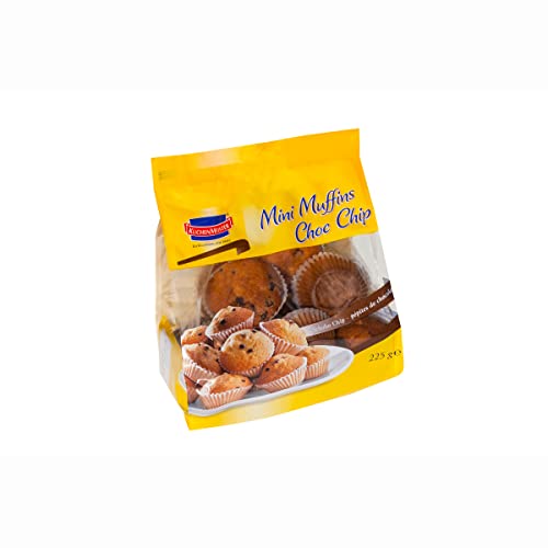 Kuchenmeister Mini Muffins Choc Chip, 225g | 8er Pack von Kuchen Meister
