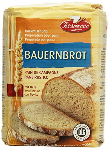 Küchenmeister Bauernbrot Backmischung, 10er Pack (10 x 1 kg) von Kuchen Meister