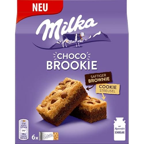 Milka Choco Brookie Kuchen, 13er Pack (13 x 132g) von Kuchen