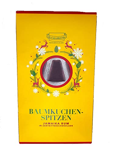 Baumkuchen Rum Spitzen überzogen mit Zartbitter Schokolade - 125g von Kuchenmeister GmbH