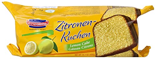 KuchenMeister Zitronen Kuchen 400g | Locker & zart gebacken | fruchtig-feine Zitronennote | Vegetarisch, Halal | 1 x 400g von Kuchen Meister