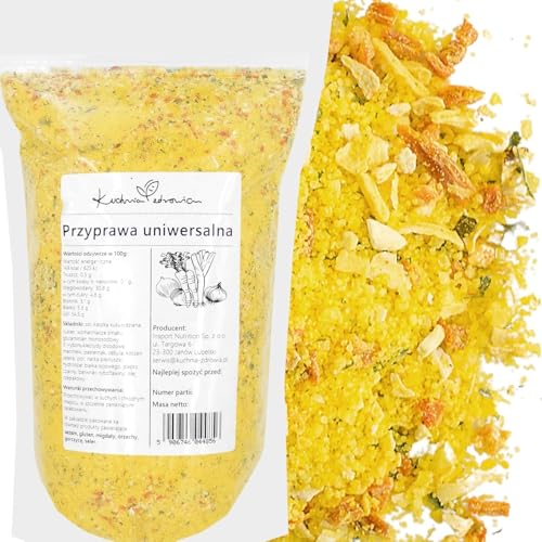 Kuchnia Zdrowia - Allzweckgewürz - Aromatisches Gewürz - Konservierungsmittel- und glutenfrei - Vegan - Auslaufsichere Verpackung mit Reißverschluss - Doypack: (1000, Gramm) von Kuchnia Zdrowia