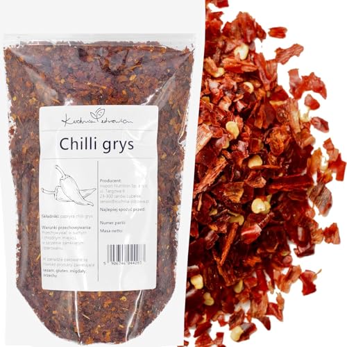 Kuchnia Zdrowia - Chili-Grütze - Getrocknete Chilischoten - Aromatisches Gewürz - Hohe Qualität - Auslaufsichere Verpackung mit Reißverschluss - Doypack: (500, Gramm) von Kuchnia Zdrowia