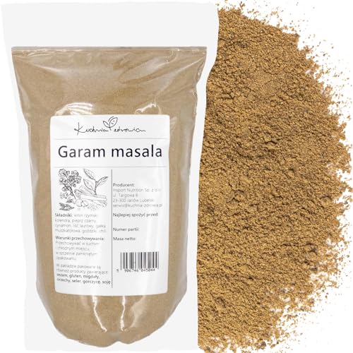 Kuchnia Zdrowia - Garam Masala - Aromatisches Gewürz - Indische Küche - Ohne Zusatzstoffe - Auslaufsichere Verpackung mit Reißverschluss - Doypack 250g von Kuchnia Zdrowia