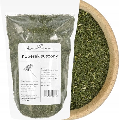 Kuchnia Zdrowia - Getrockneter Dill - Aromatisch - Natürlich - Vielseitig einsetzbar in der Küche - Hermetische Verpackung mit Reißverschluss: (100g) von Kuchnia Zdrowia