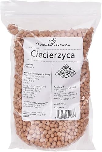 Kuchnia Zdrowia - Kichererbsen - Kichererbsen Körner - Natürlich - Ohne Zusatzstoffe - Vegan - Auslaufsichere Verpackung mit Reißverschluss - 1kg Doypack von Kuchnia Zdrowia