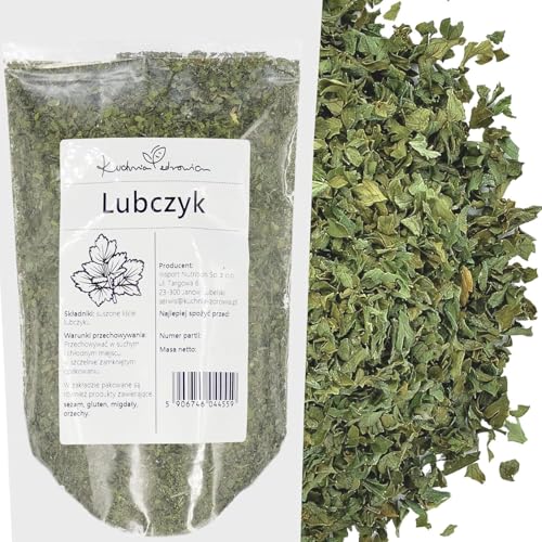 Kuchnia Zdrowia - Liebstöckel getrocknet - Natürlich - Aromatisch - Ohne Zusatzstoffe - Auslaufsichere Verpackung mit Reißverschluss - Doypack: (200, Gramm) von Kuchnia Zdrowia