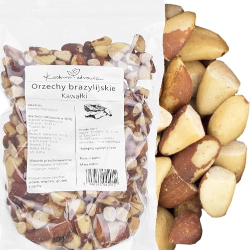 Kuchnia Zdrowia - Paranüsse Hälften - Leckerer Snack - Salzfrei - Natürlich - Vegan - 1kg Doypack (1000g) von Kuchnia Zdrowia